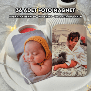 36 Adet Kişiye Özel Foto Magnet Seti